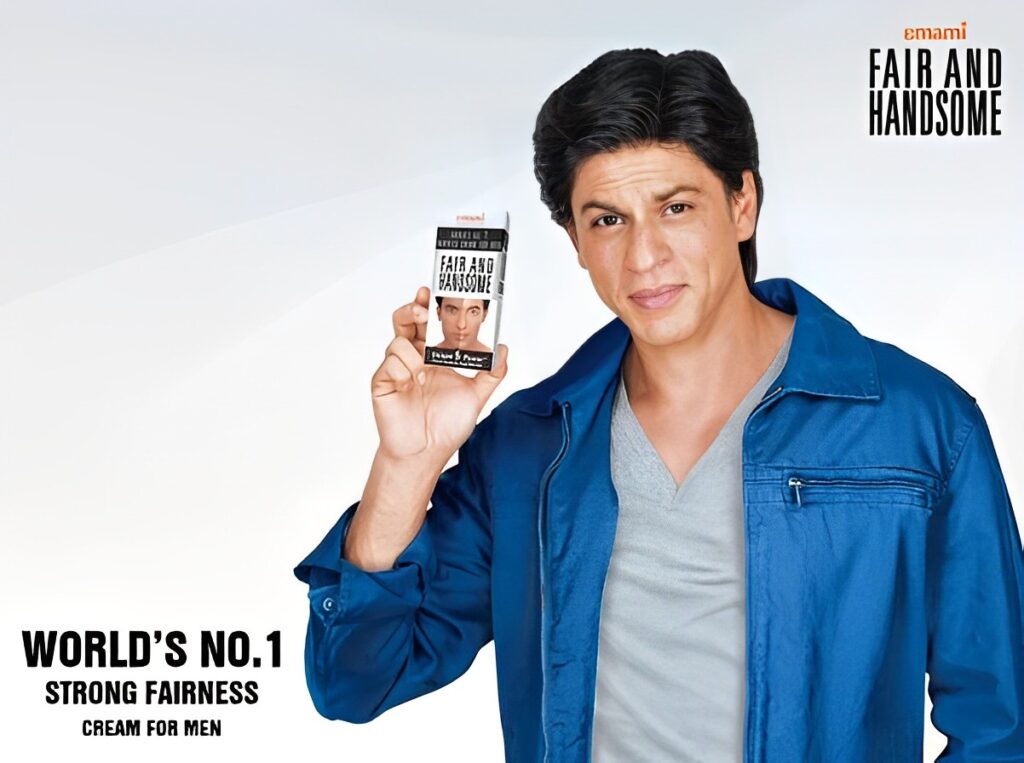 Most Handsome Actor SRK Brand Presenter of Emami Product