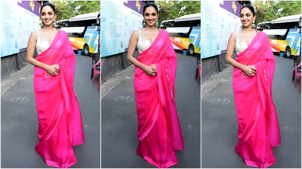 Kiara Advani in Pink Saree Trendingf