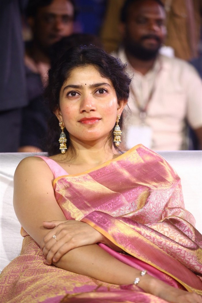 Actress Sai Pallavi Cute Saree Pics @ Shyam Singha Roy Trailer Launch