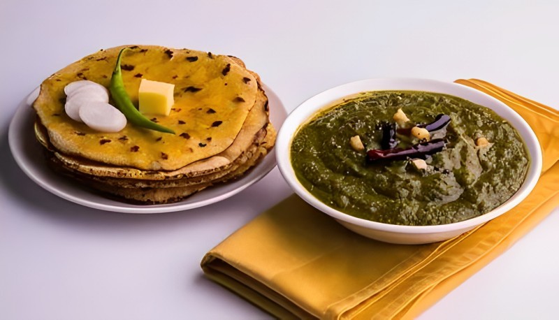 Punjab Traditional Winter Foods- Sarso da saag makki di roti