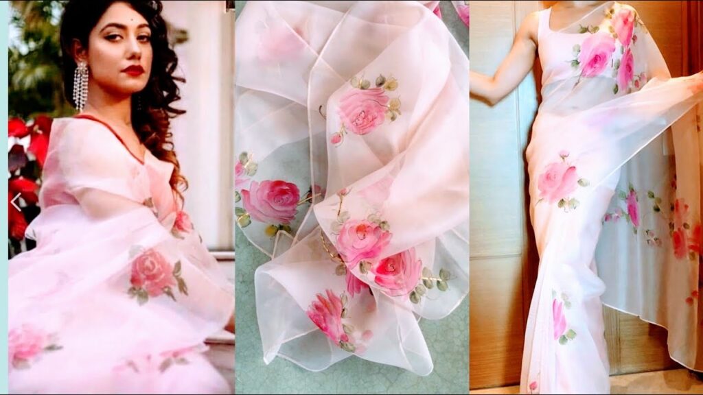 Latest Floral Saree Designs 2024