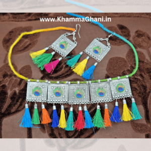 oxidised jewellery set for navratri